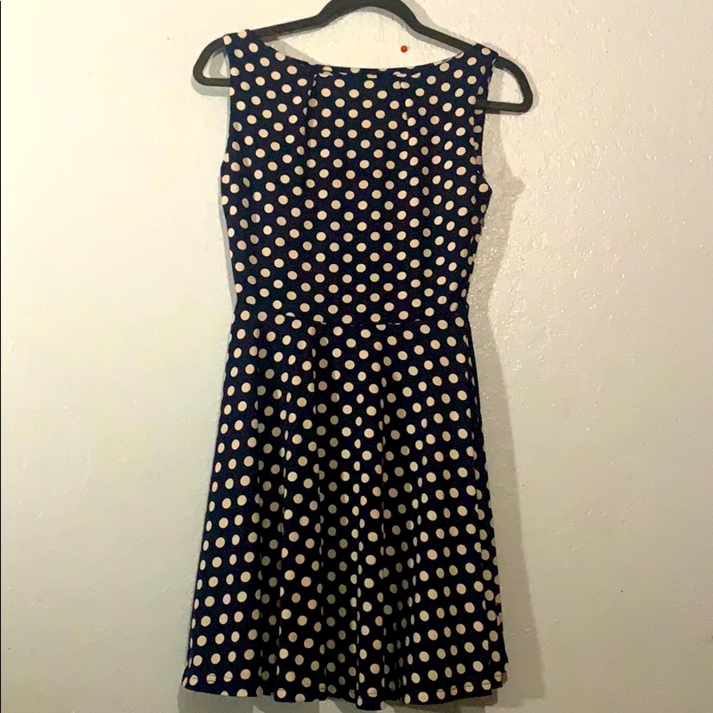 Polka dot dress.